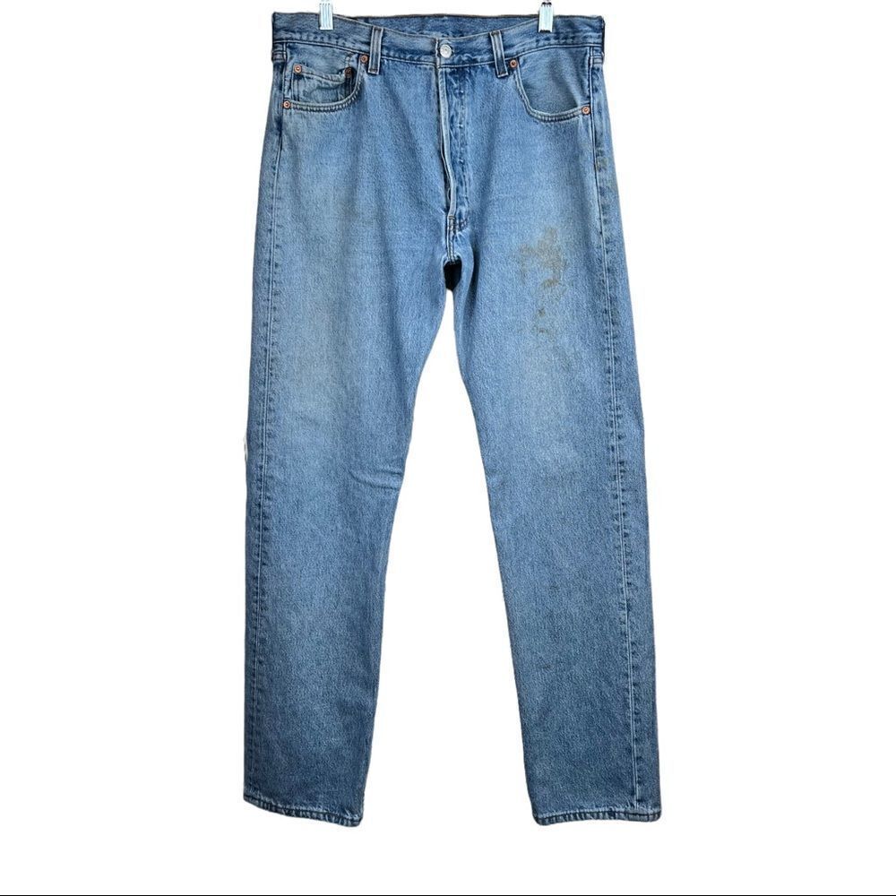 VINTAGE Levi's 501 Regular Straight Leg Jeans in Stonewash Men's 36 W x 34 L